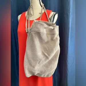 Monserat De Lucca Tan Mesh Shoulder Bag